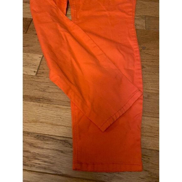 NWT Jaclyn Smith, women’s coral/orange high elastic waist straight leg pants XXL - Picture 2 of 10
